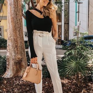 Express high waisted lined o ring pant - paperback pants